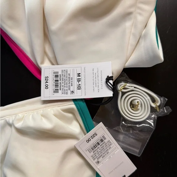 Target White and Pink Sporty Bikini - Picture 4 of 4